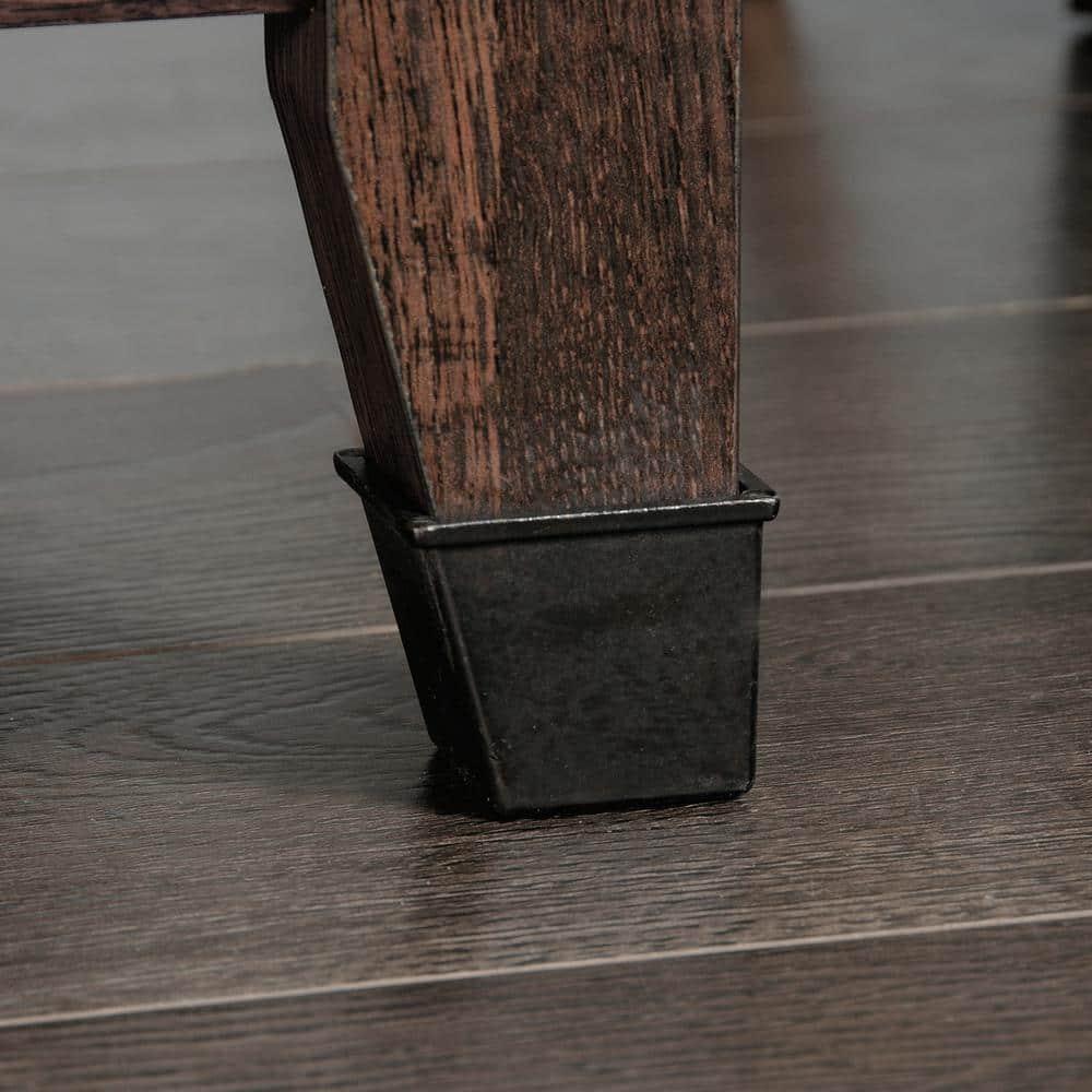 Sauder Carson Forge Computer Desk, Coffee Oak Finish