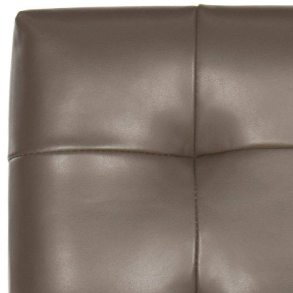 Thompson 23.9" Counter Stool with Silver Nail Heads - Clay - Safavieh