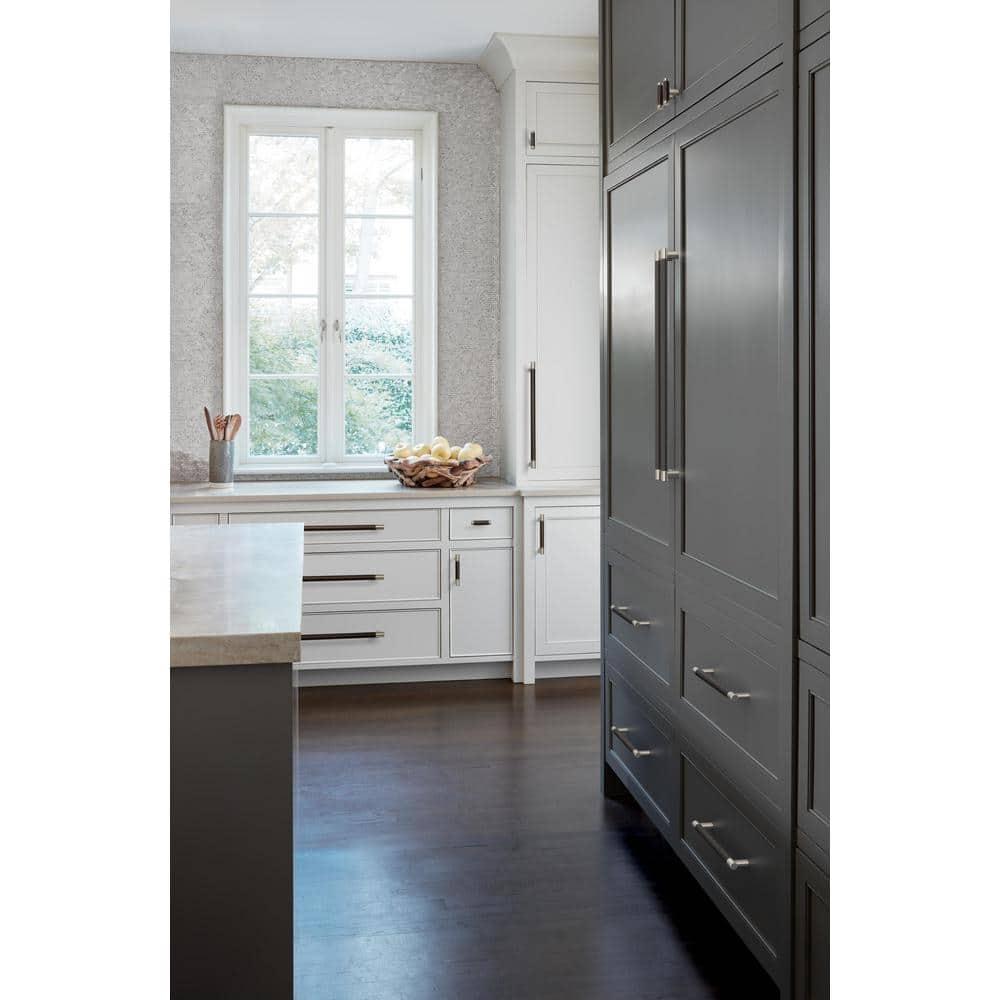 Amerock Esquire 24 inch (610mm) Center-to-Center Satin Nickel/Oil-Rubbed Bronze Appliance Pull