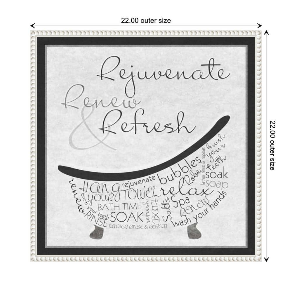 22"x22" Bath Time I by SD Graphics Studio: Serene Soak & Bubbles Art - Amanti Art