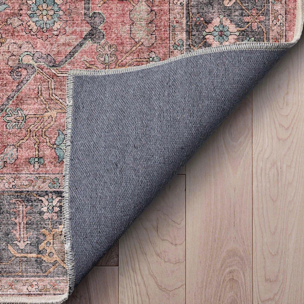 Kehr Antigua Vintage Persian Oriental Coral Flat-Weave Rug
