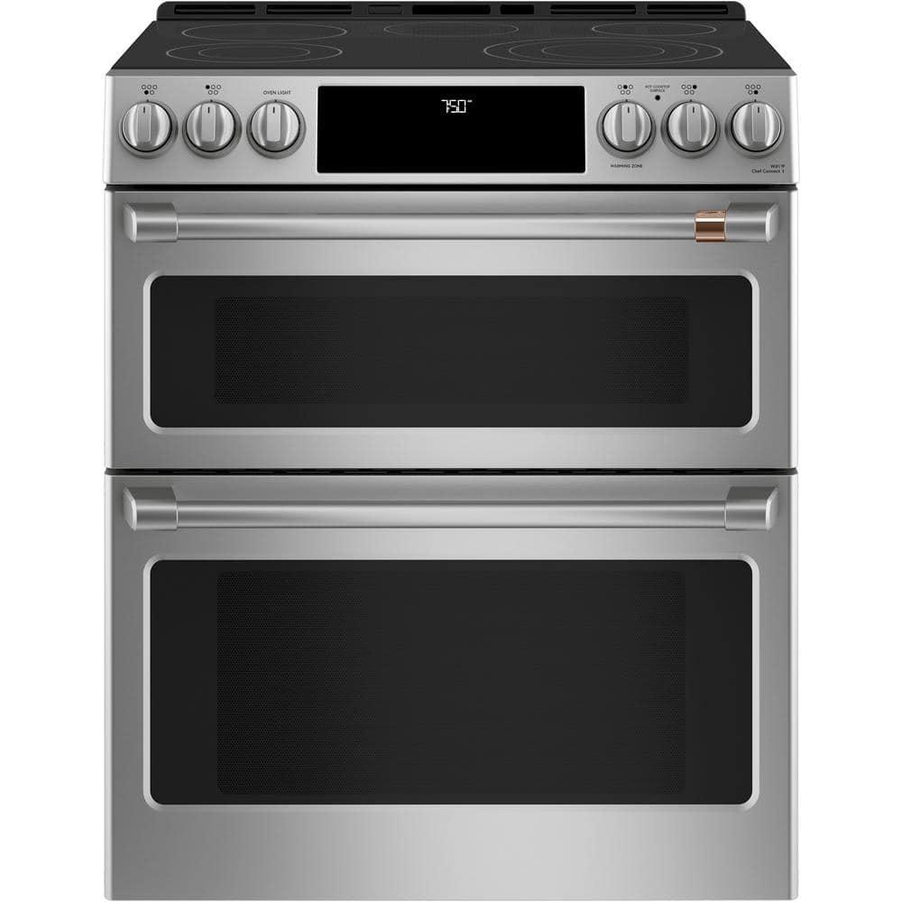 Café Café 30" 6.7 cu. ft. Smart Slide-in Electric Range with Convection and Radiant Cooktop CES750P2MS1