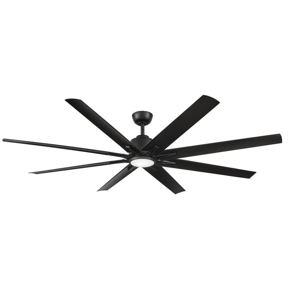 Home Decorators Collection Kensgrove II 72 in. Indoor/Outdoor Integrated LED CCT Matte Black Smart Ceiling Fan with Remote Powered by Hubspace