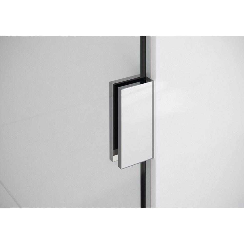 Solaris 34 in. x 78 in. Fully Frameless Radius Single Fixed Shower Panel