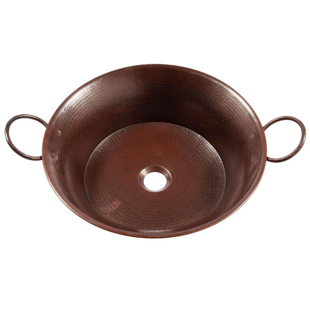 Copernicus 21" Vessel Bathroom Sink in Copper