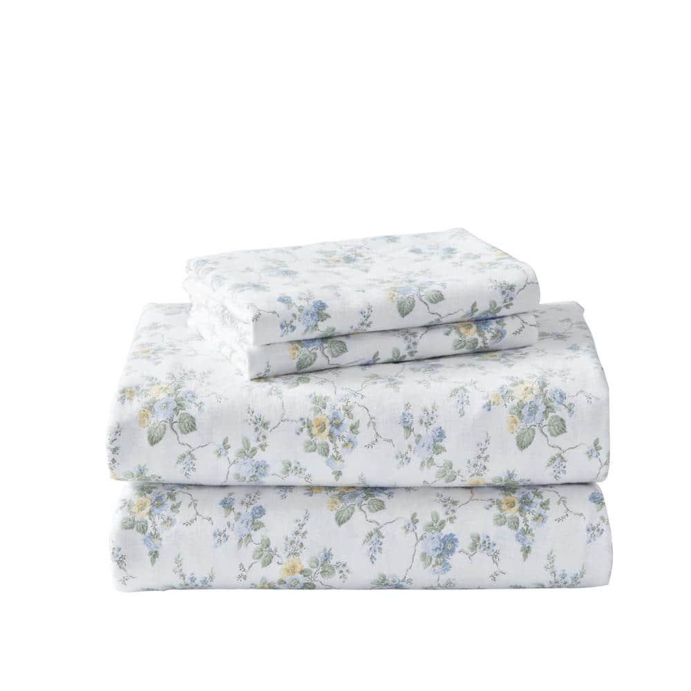 Laura Ashley Laura Ashley Cotton Flannel Cozy Sheet Sets