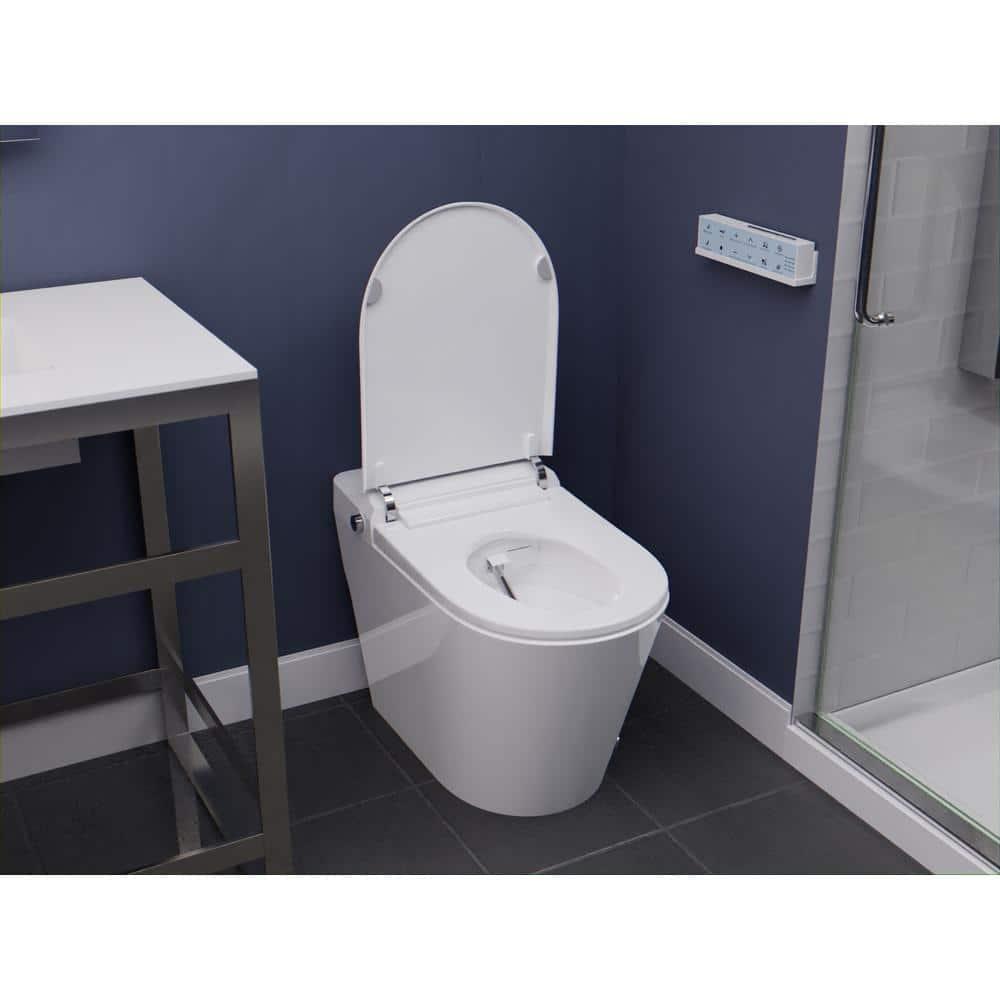 Swcorp TL-STFF950WH Envo Echo Elongated Smart Toilet Bidet in White with Auto Open, Auto Close, Auto Flush & Heated Seat