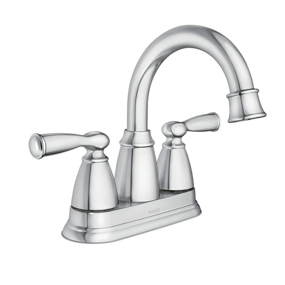 Moen Banbury 4-in Centerset 2-Handle Bathroom Faucet in Chrome