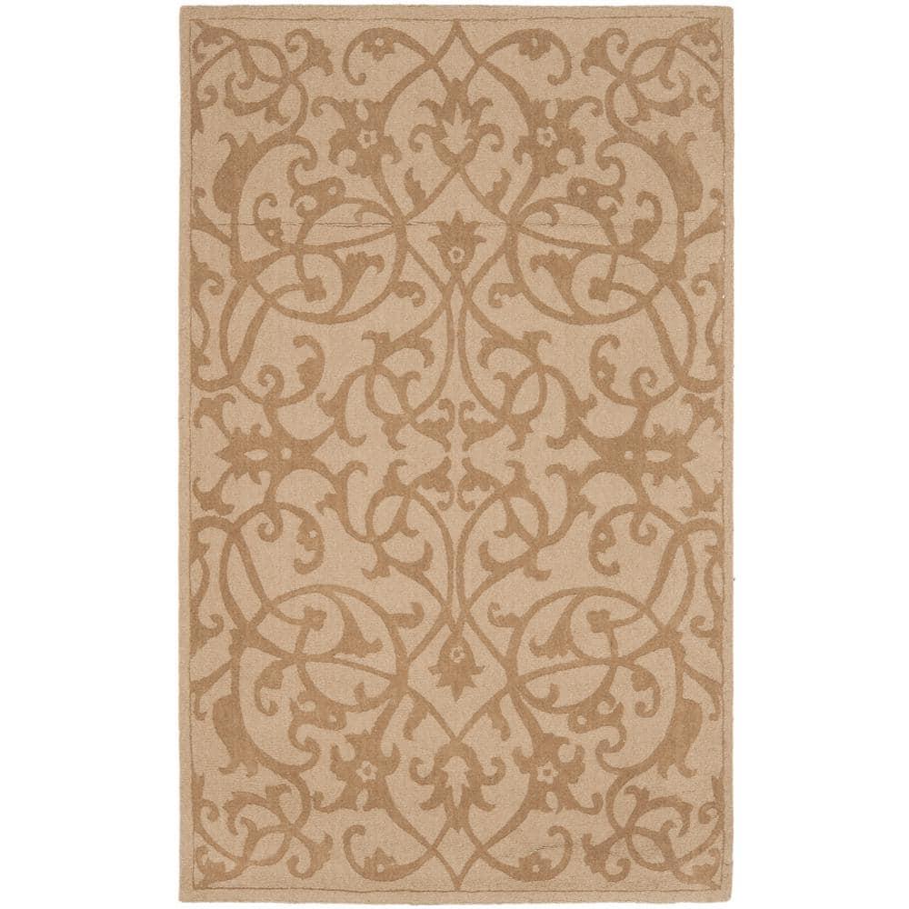 Impressions IM341 Hand Loomed Area Rug - Light Brown - 5'x8' - Safavieh.