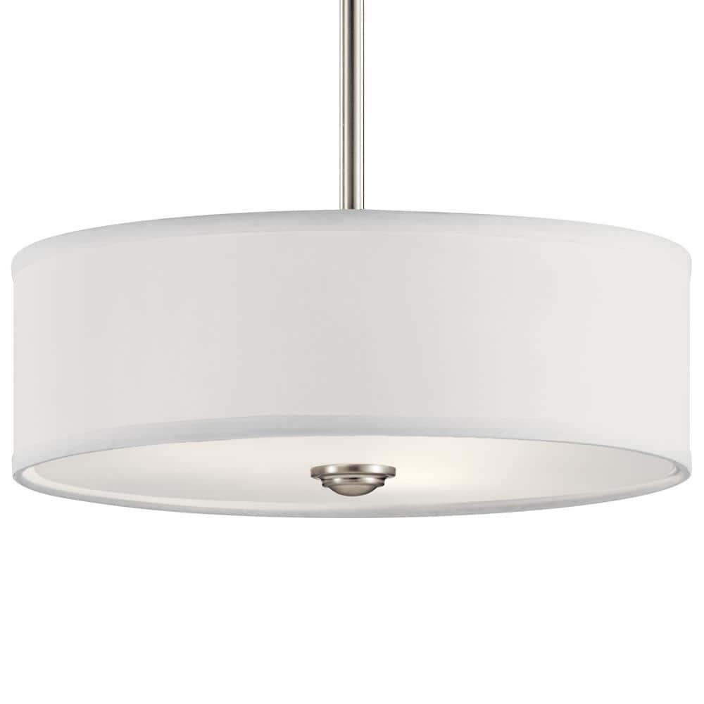 Kichler Lighting Shailene 3 - Light Semi-Flush Mount in  Brushed Nickel