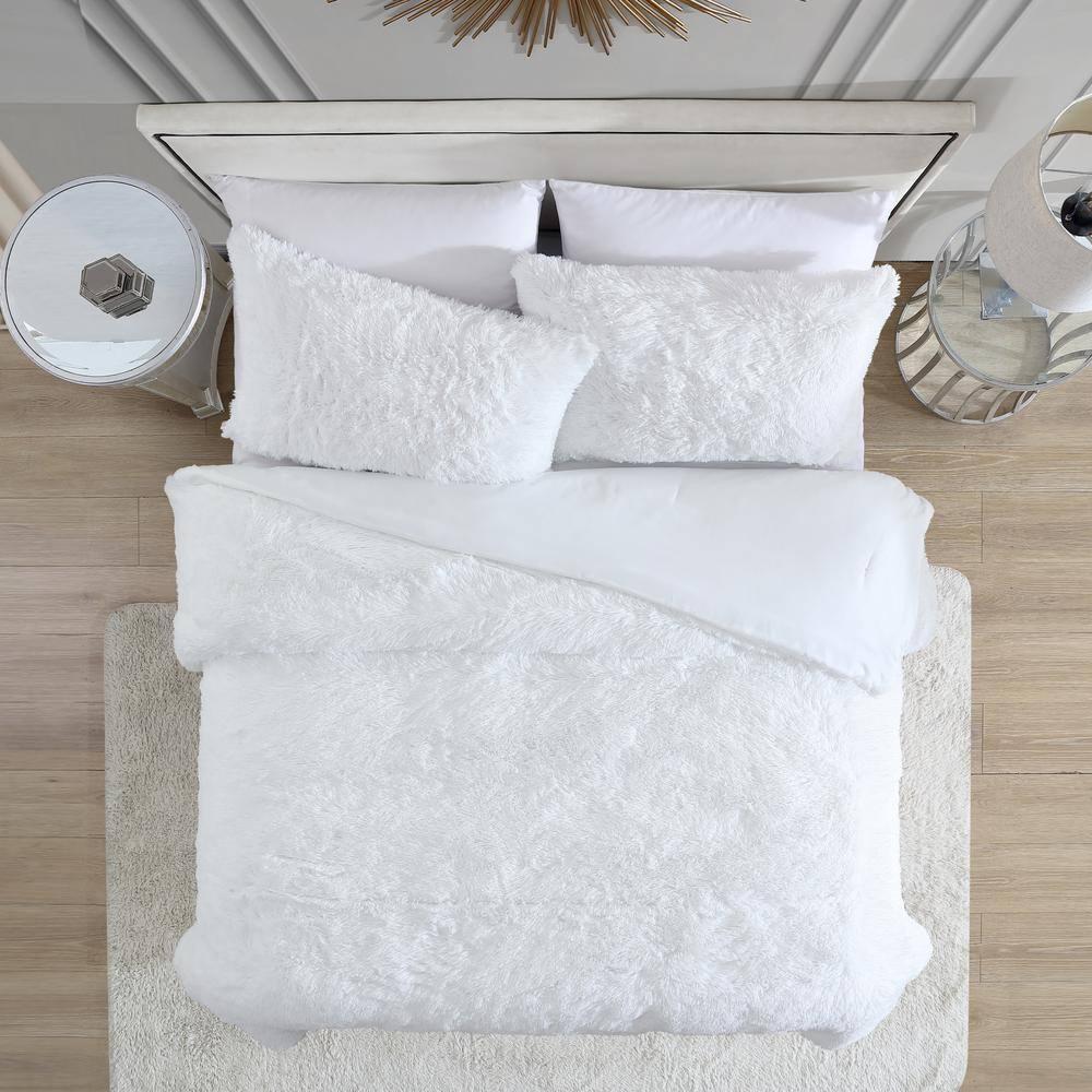 Juicy Couture Juicy Couture Shaggy Faux Fur Comforter & Shams Bedding Sets