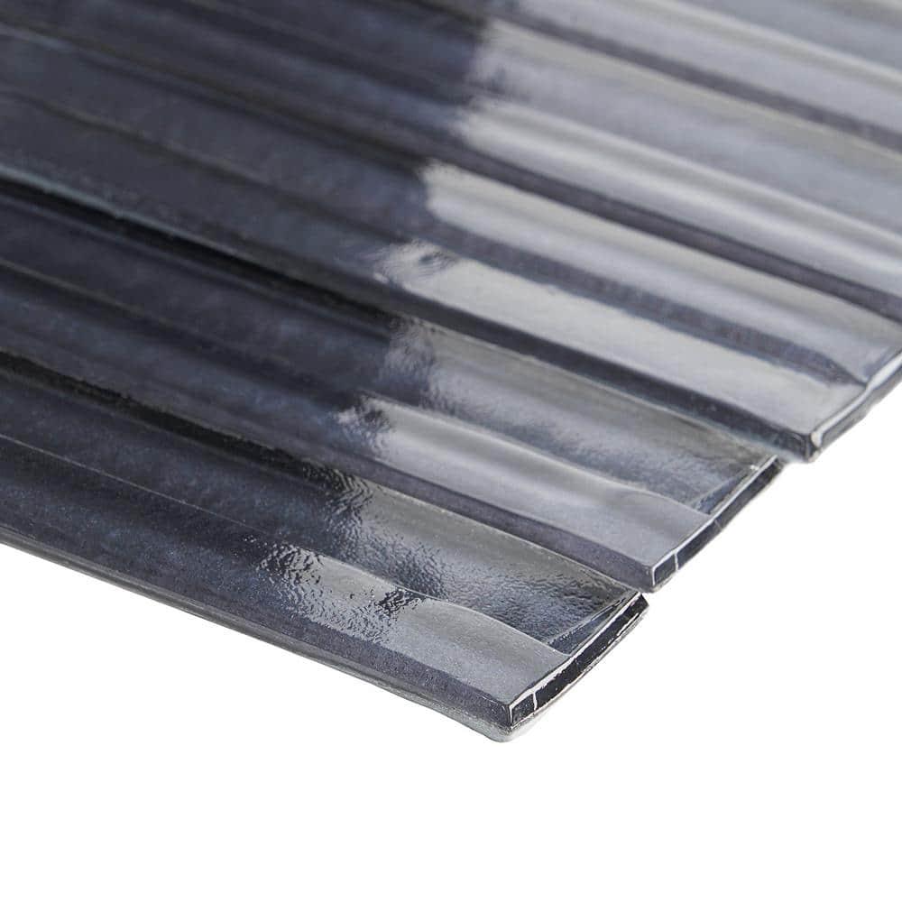 Bond Tile Tara Stacked 11.61" x 11.73" Molten Glass Mosaic Wall Tile (0.95 Sq. Ft. / Sheet)