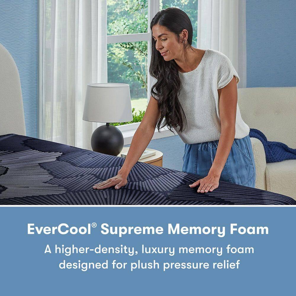 Queen Plush Gel Memory Foam Hybrid Mattress with Adjustable Bed