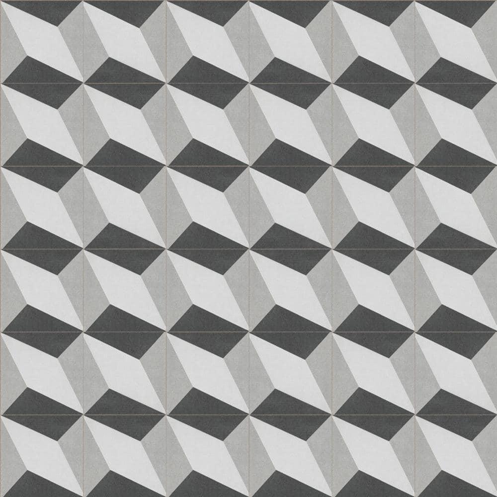 Merola Tile Twenties 4" x 4" Ceramic Patterned Wall & Floor Tile