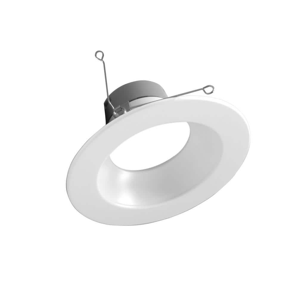 NICOR Lighting 6'' Selectable Color Temperature Dimmable Air-Tight IC Rated LED Retrofit Recessed Lighting Kit DLR56612120SWH