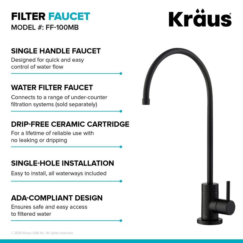 Purita 100% Lead-Free Kitchen Water Filter Faucet