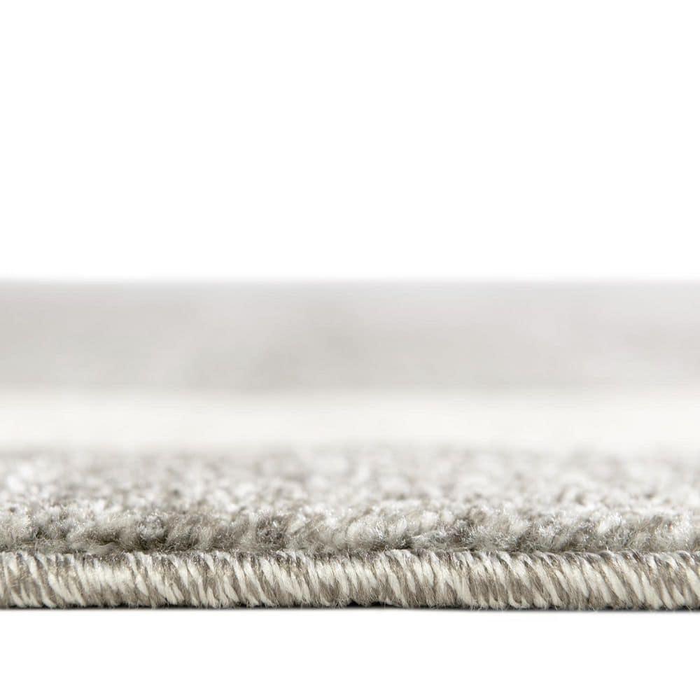 Unique Loom Del Mar Collection Area Rug - Maria (3' 1" x 5' 3" Rectangle Gray/Ivory)