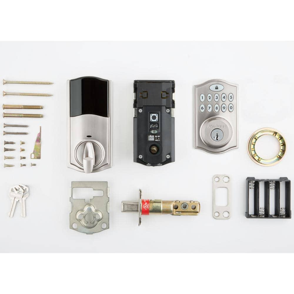 Kwikset 914 Traditional Keypad SmartCode Electronic Deadbolt Smart Lock featuring SmartKey Security and ZigBee 3.0 Technology in Satin Nickel, Large, 914TRL ZB 3.0 15