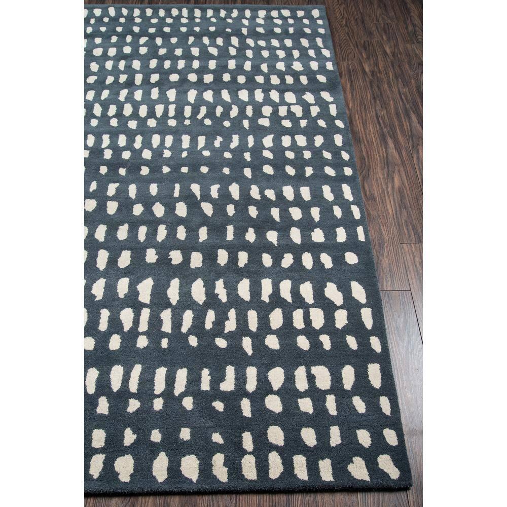 Skyline Decor Novogratz by  Delmar Boho Dots Hand-tufted Wool Area Rug Blue 9' x 12' 9' x 12' Indoor, Handmade Ivory Rectangle