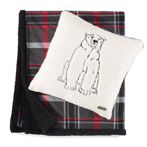 Eddie Bauer Eddie Bauer Printed Flannel/Sherpa Throw Blankets