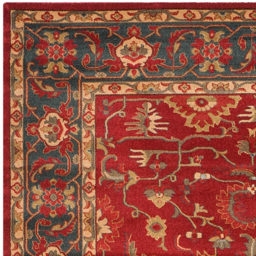 Mahal MAH693 Power Loomed Indoor Area Rug - Red/Navy - 9'x12' - Safavieh