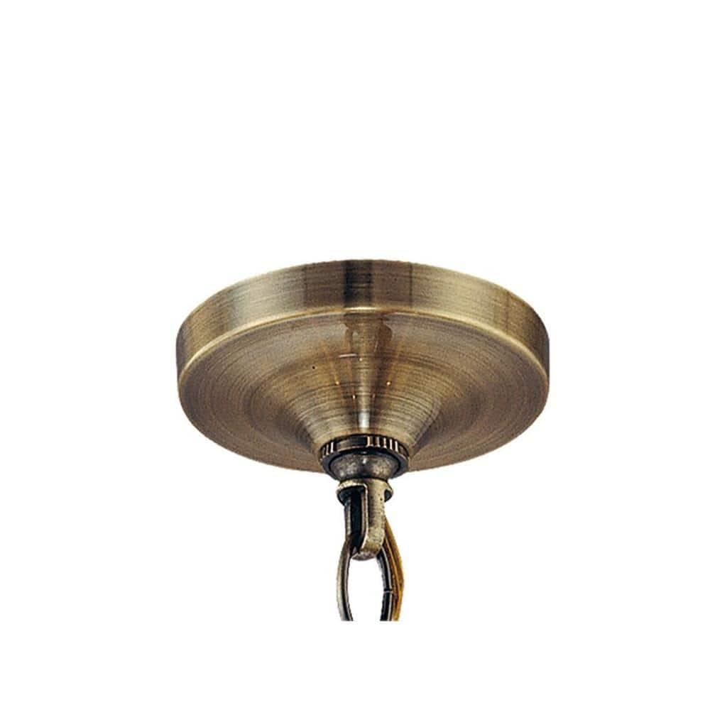Crystorama Lighting Hampton 3 - Light Chandelier in  Antique Brass