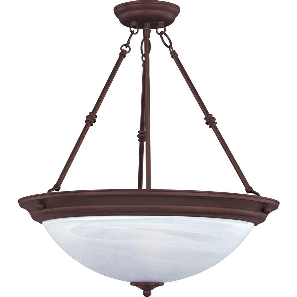 Maxim Lighting Essentials - 584x 3 - Light Pendant in  Oil Rubbed Bronze