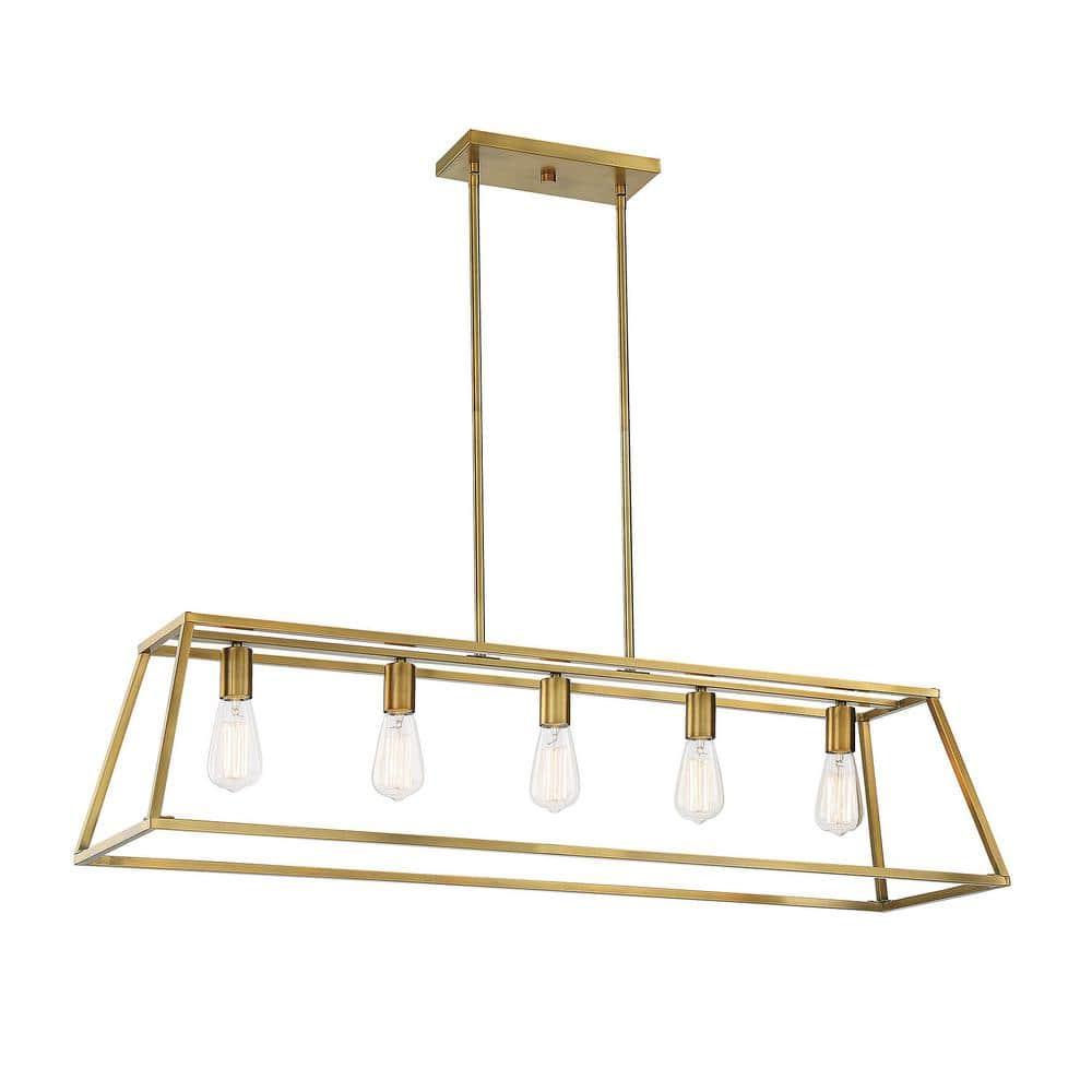 Clare 5 Light Metal Dimmable Kitchen Island Chandelier