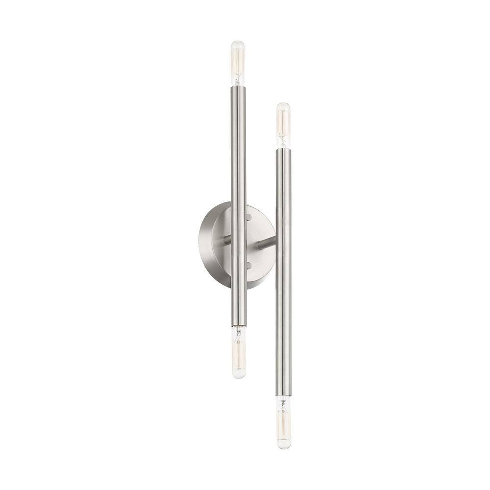 Livex Lighting Soho 4 - Light Wall Light in  Brushed Nickel
