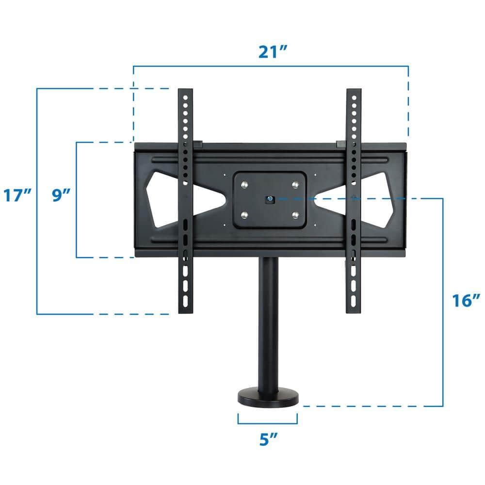 Mount-it Mount-It! Bolt Down TV Stand | Heavy Duty Swivel Table Top Desktop Mount For  32" - 55" VESA TVs