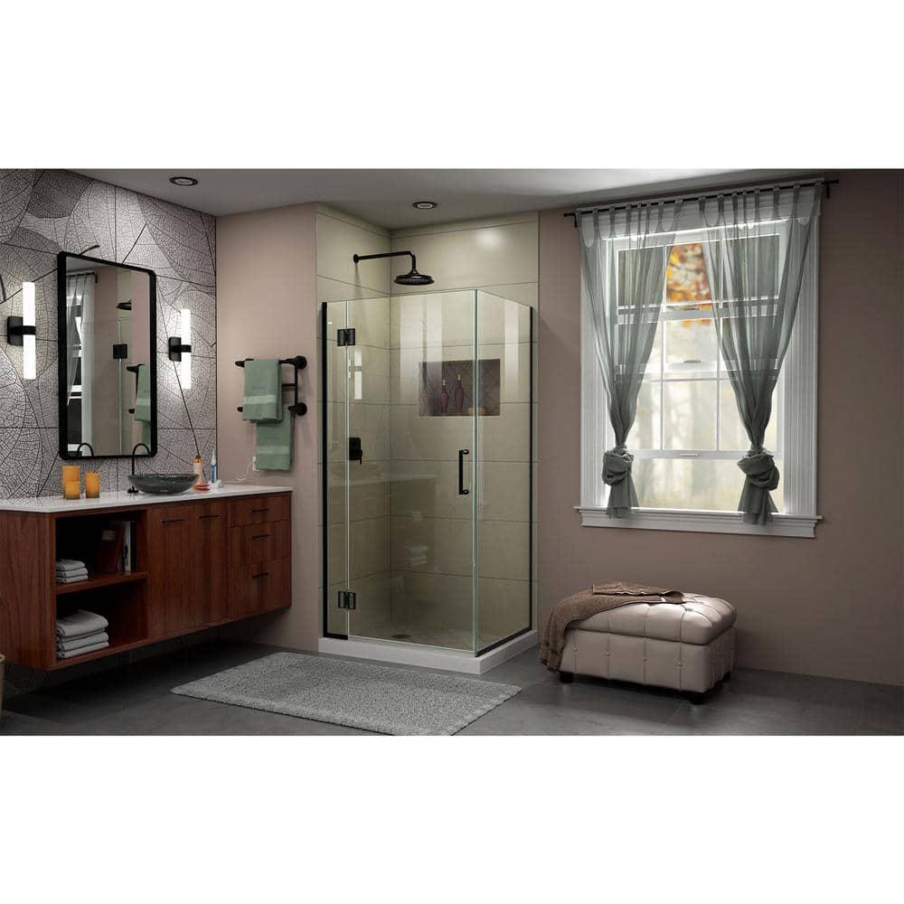 Unidoor-X 36.38" W x 34" D x 72" H Frameless Rectangle Shower Enclosure