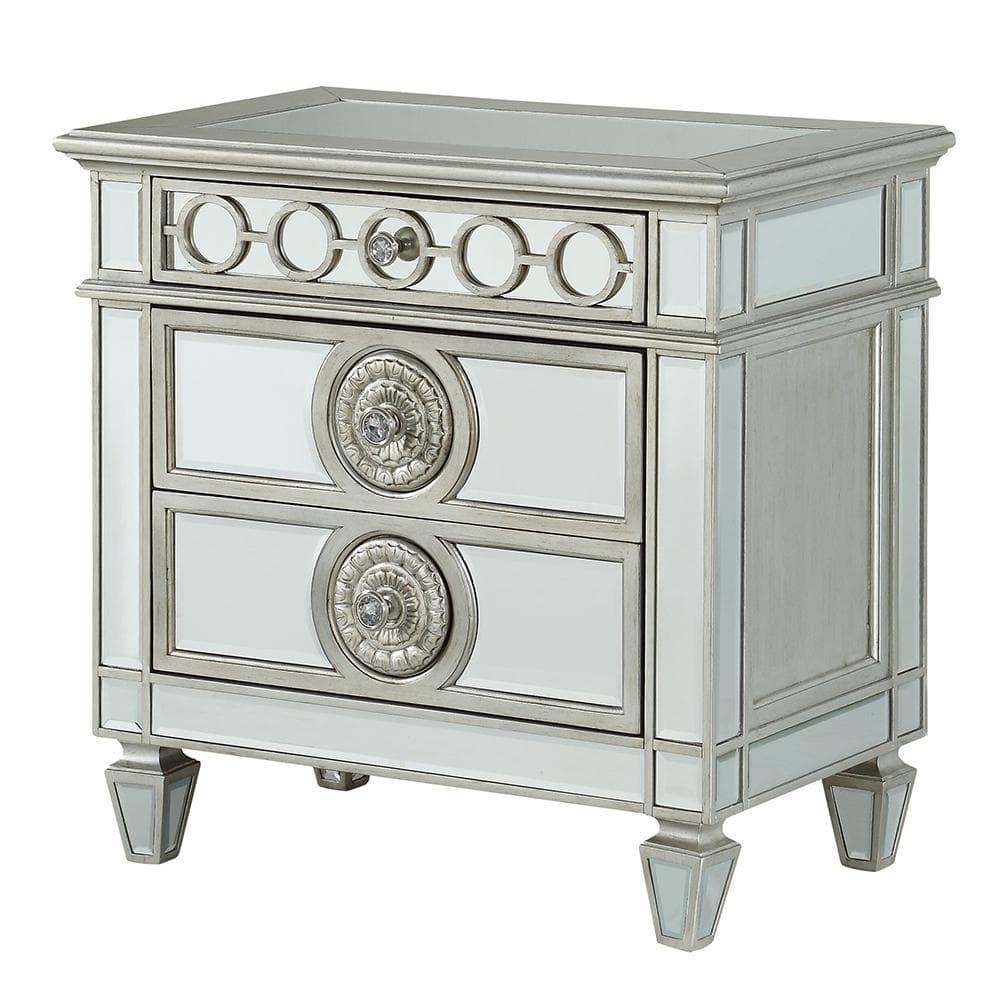 Nightstand in Mirrored Night Stand Bedside Table Bedroom Side Table Furniture