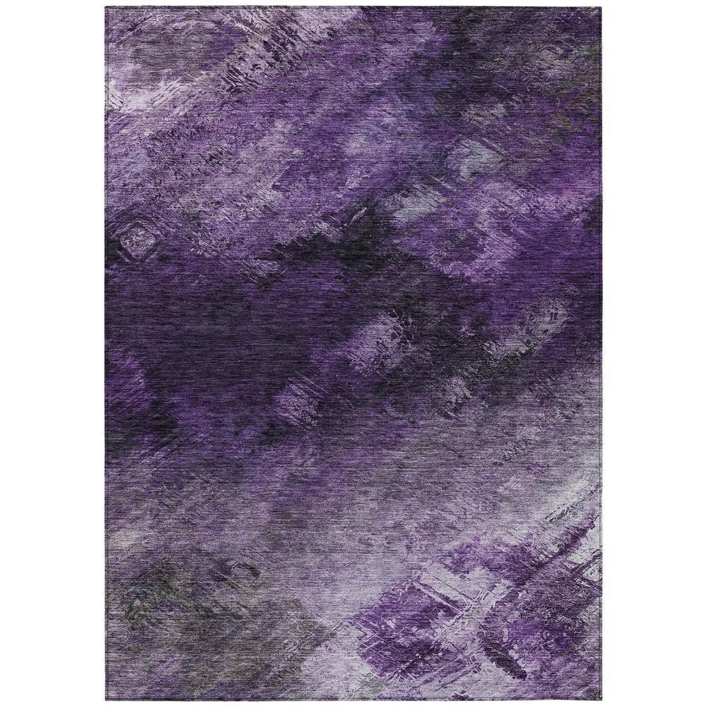 Addison Rugs Chantille Indoor/Outdoor Transitional Modern Purple Washable Rectangle Rug, 5' x 7'6"