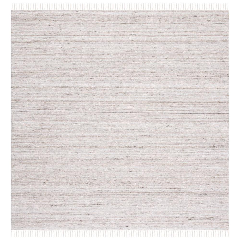 Kilim KLM551 Hand Loomed Area Rug - Ivory/Brown - 7'x7' - Safavieh.