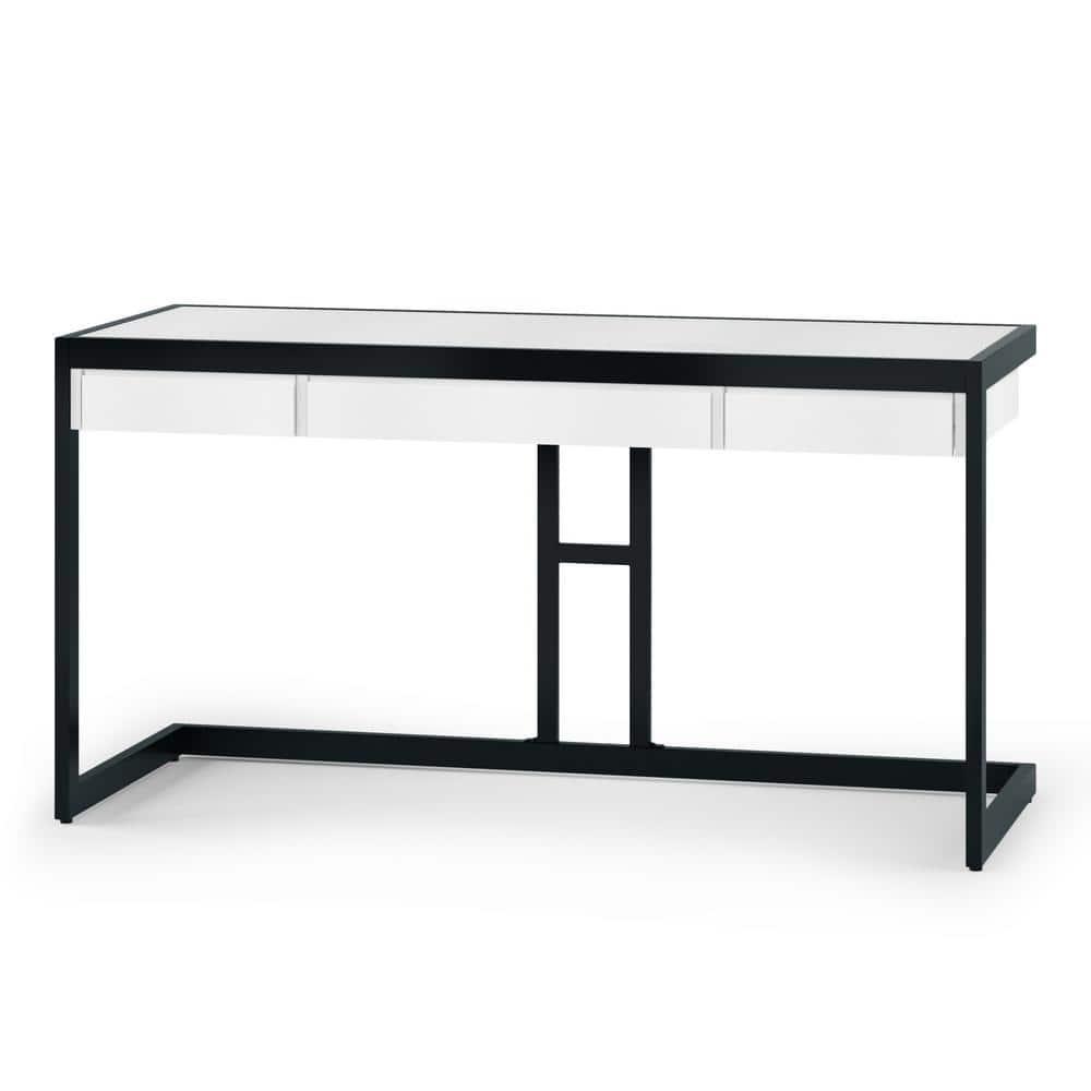 Simpli Home Erina SOLID ACACIA WOOD 60" Desk in Distressed White