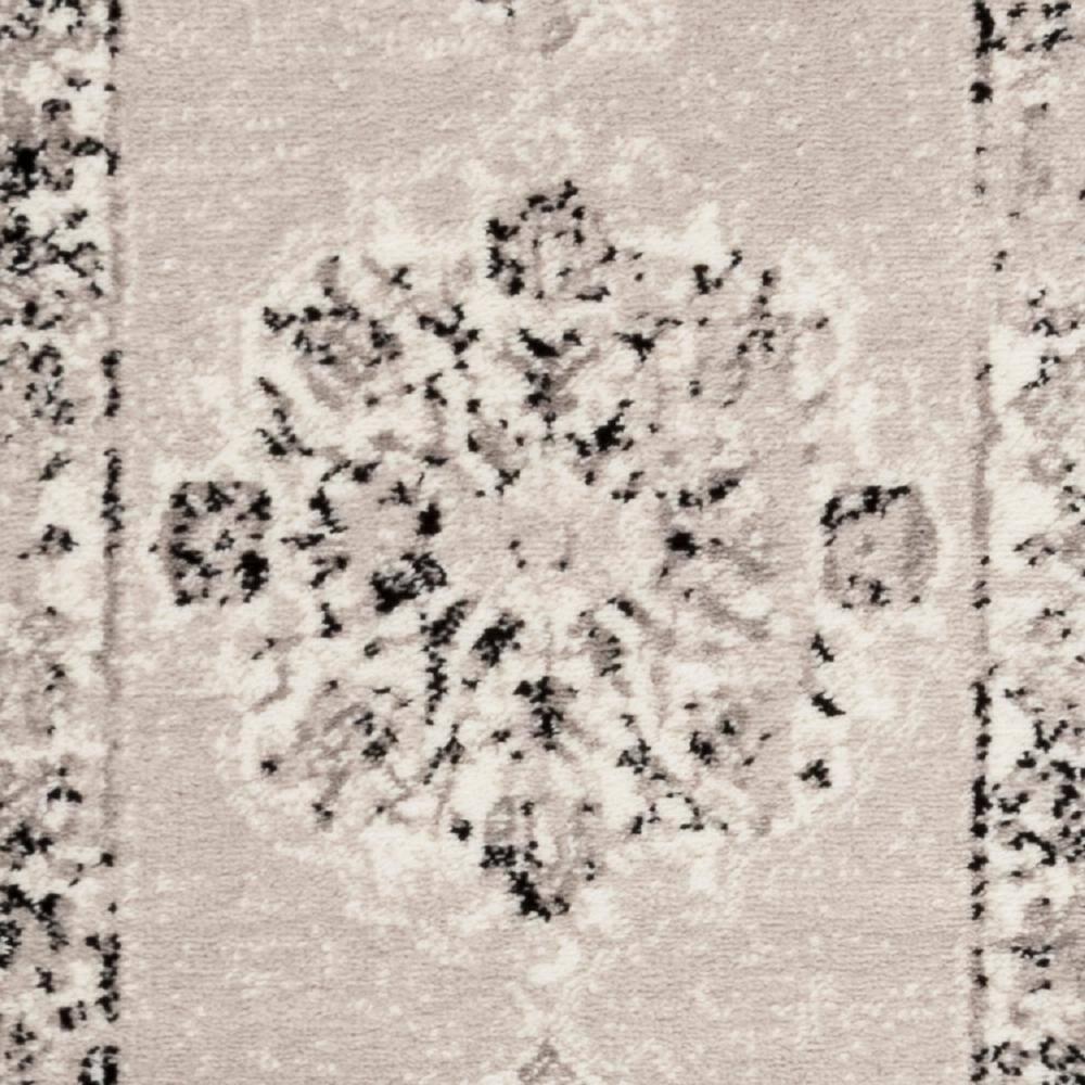 SAFAVIEH Skyler Nikeisha Floral Runner Rug, Grey/Ivory, 2' x 12'