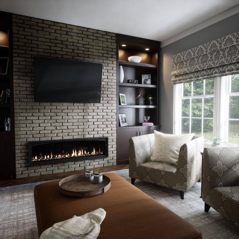StoneCraft Aged Brick Faux Brick Panel, 46 7/8"W x 27"H x 1 1/4"D