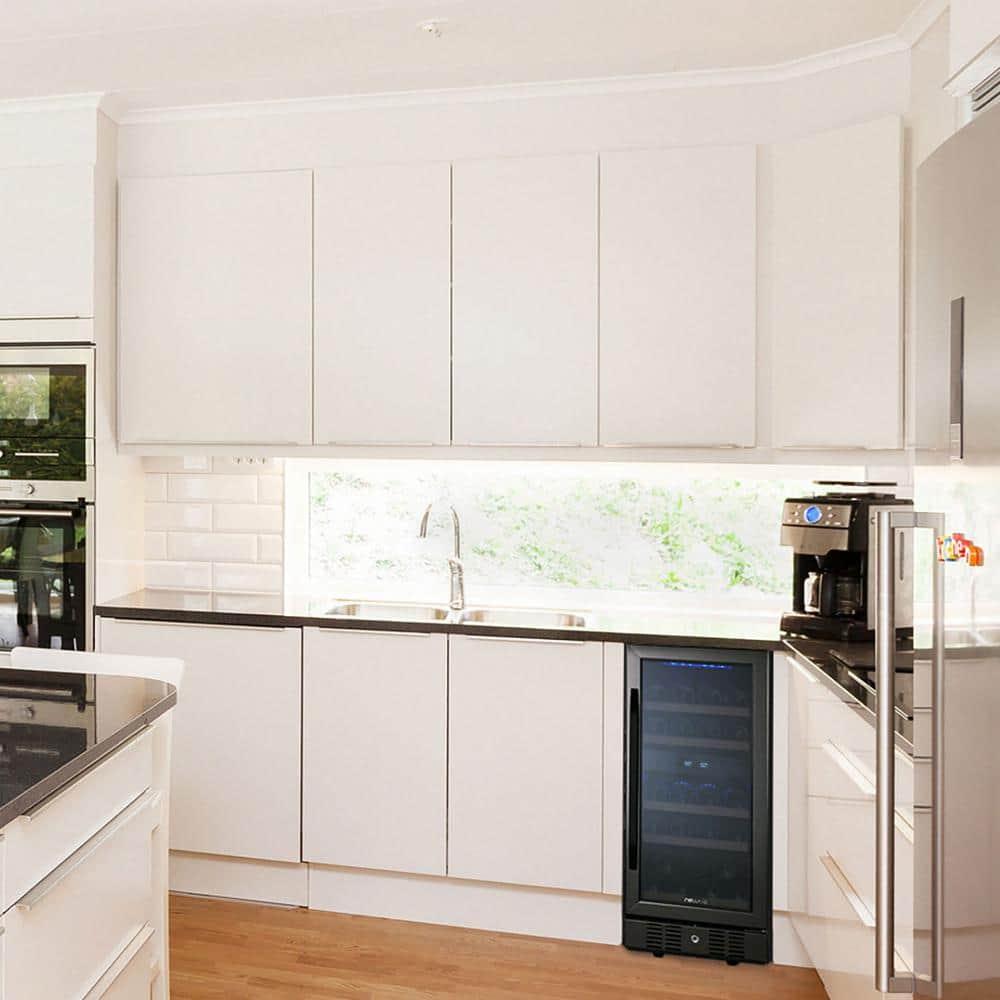 Newair 29 Bottle Stainless Steel Dual Zone Freestanding/Built-In Wine Refrigerator
