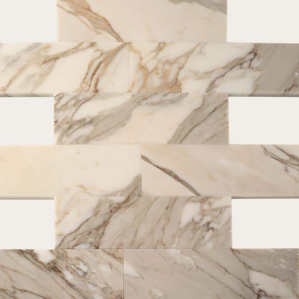 4" x 12" Marble Subway Wall & Floor Tile