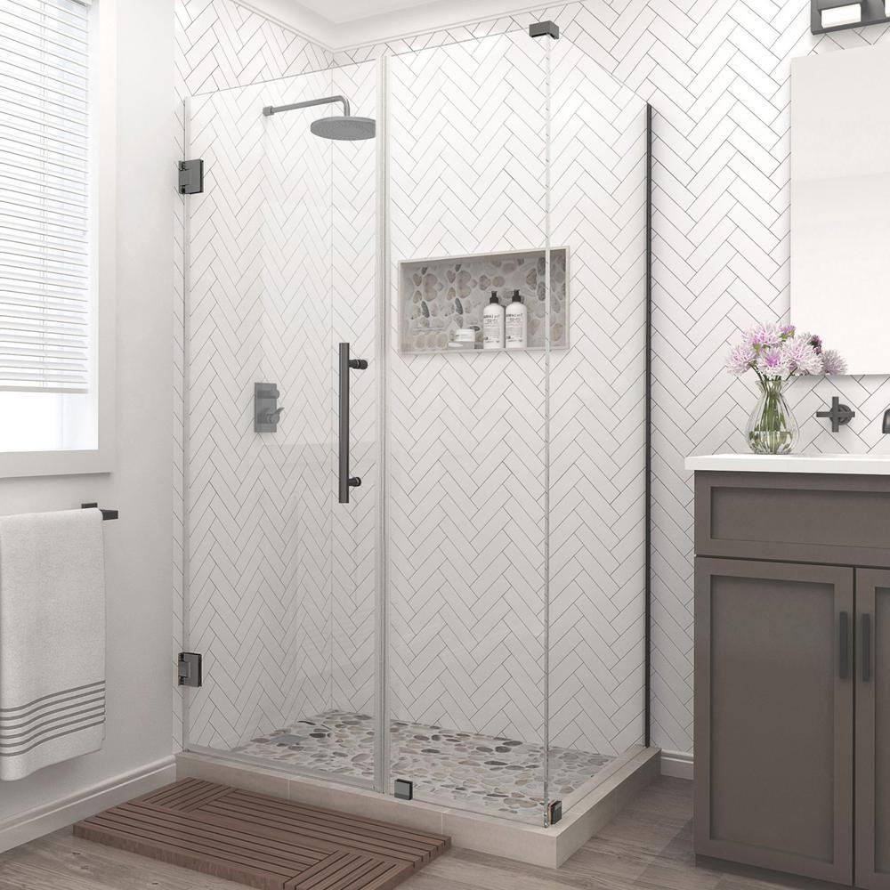 Bromley Frameless 44.25" x 72" Rectangle Hinged Shower Enclosure