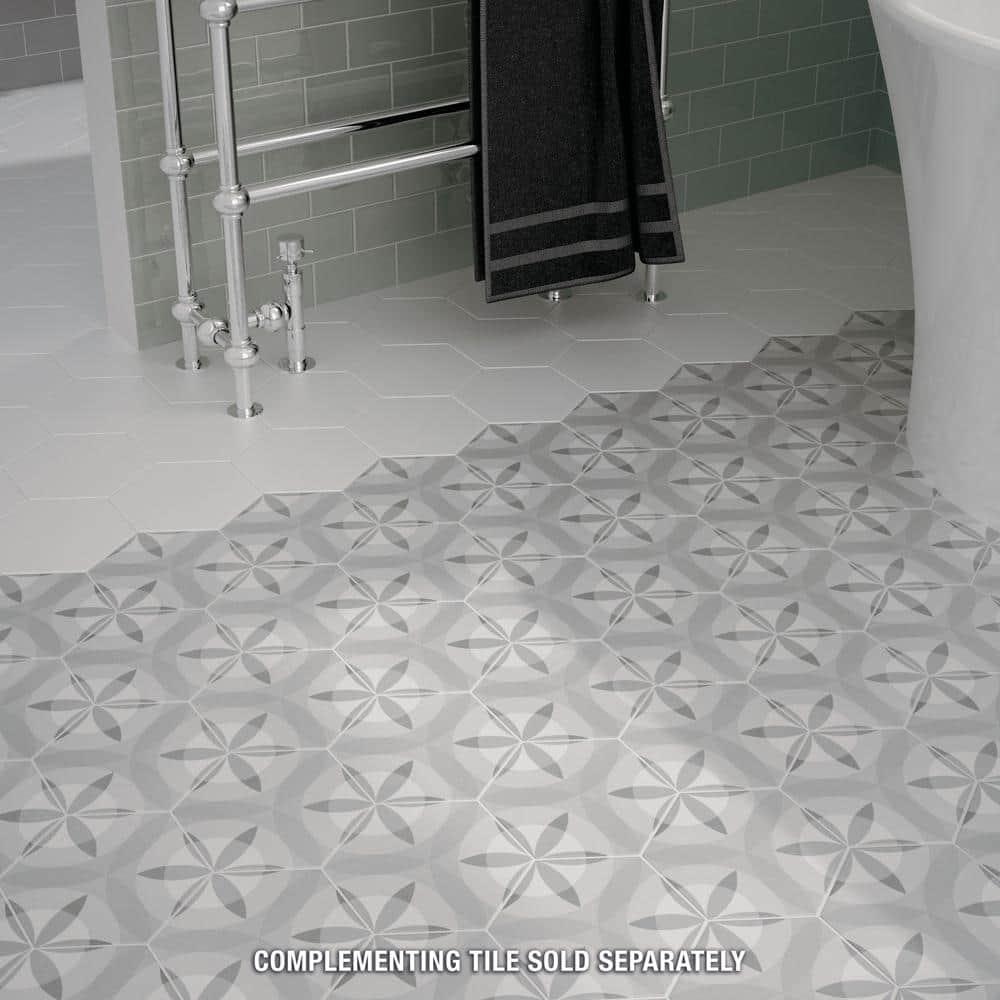 Hexatile 7"x 8" Porcelain Moroccan Wall & Floor Tile