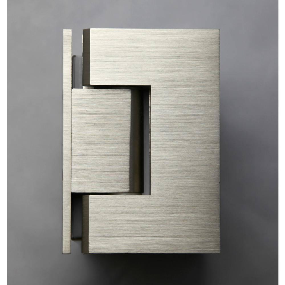 Illume 57 in. x 34 in. x 78 in. 90-degree Fully Frameless Wall Hinged Glass Shower Enclosure