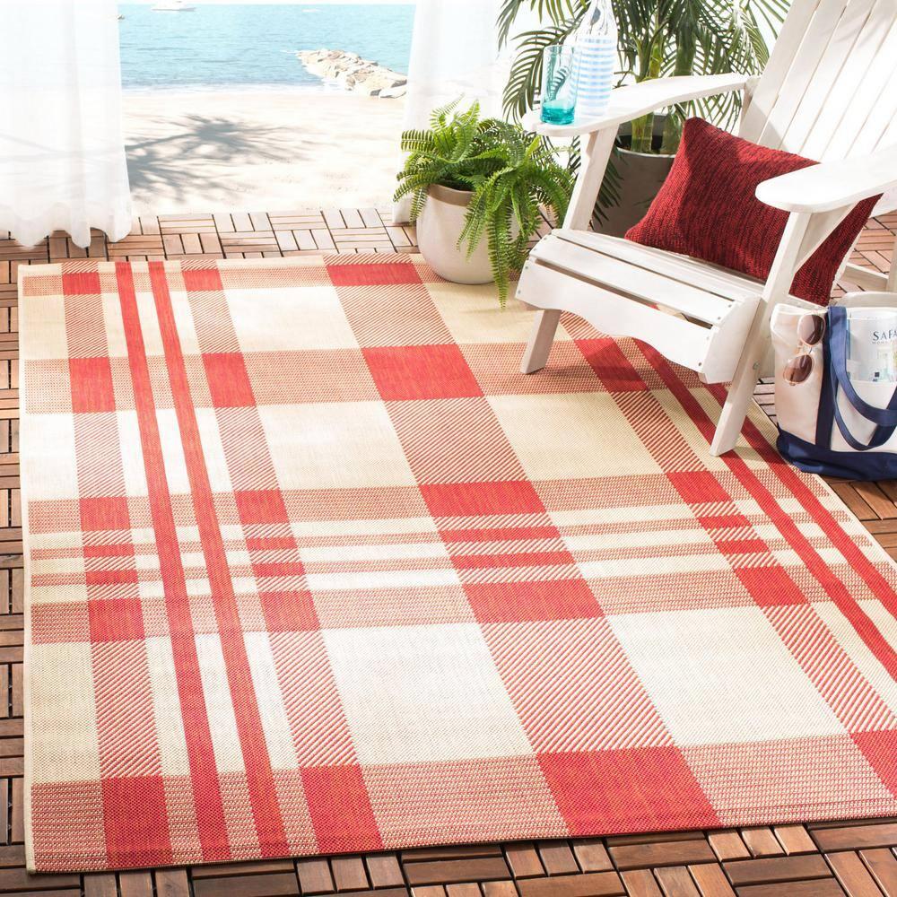 Courtyard Performance Plaid Rug