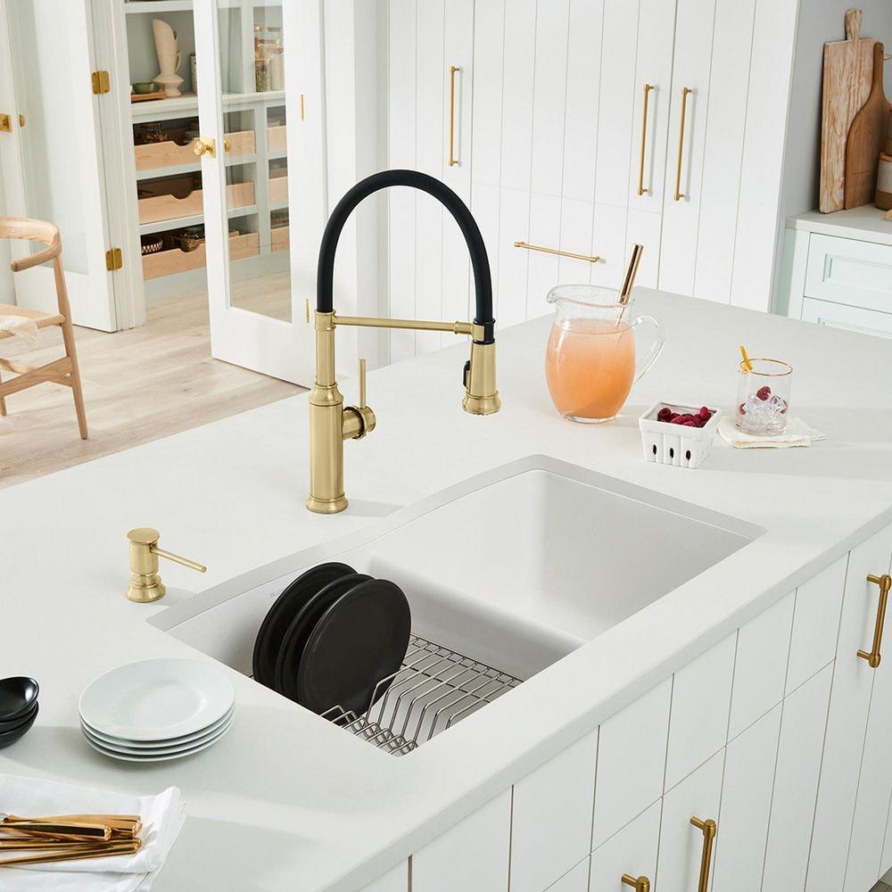 Diamond SILGRANIT 33" L x 22" W Double Bowl Drop-In/Undermount Kitchen Sink
