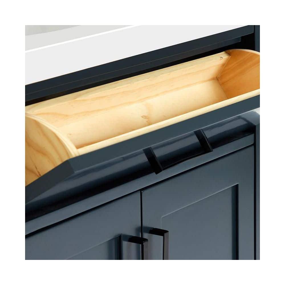 Tidworth 30.25'' Single Bathroom Vanity with Carrara Quartz Top
