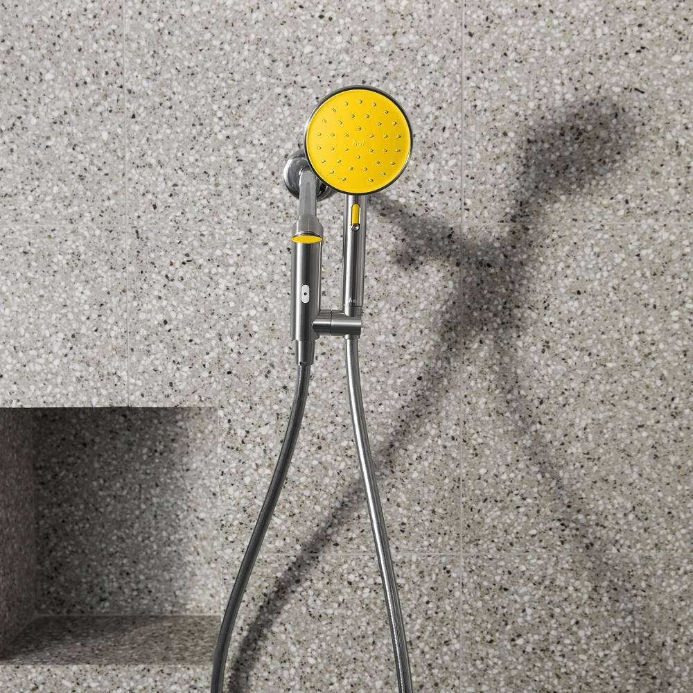 Citron Stainless Steel Bluetooth Handheld Showerhead with LED Alerts