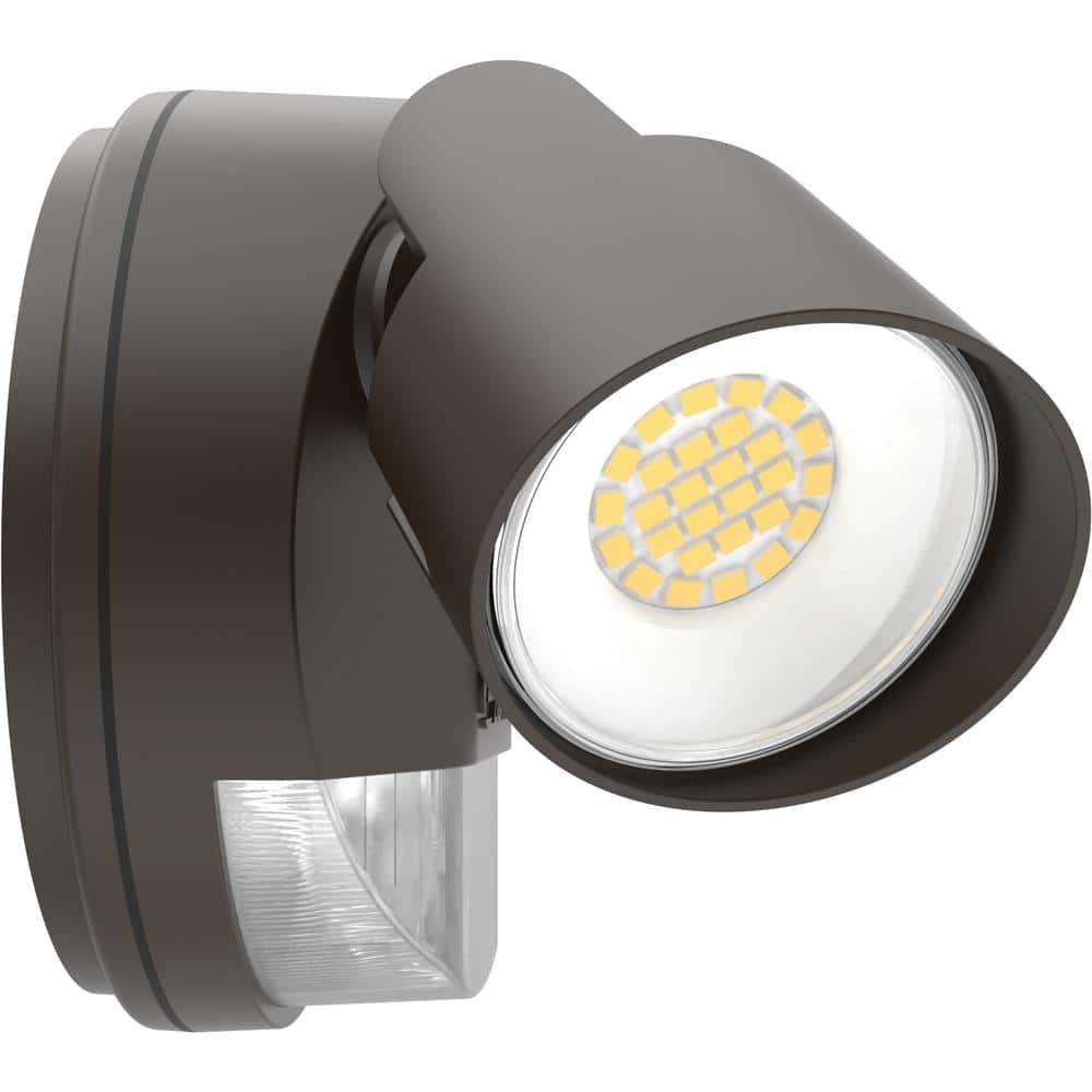 Lithonia Lighting 2 - Head Hardwired Dusk to Dawn Outdoor Security Flood Light with Motion Sensor
