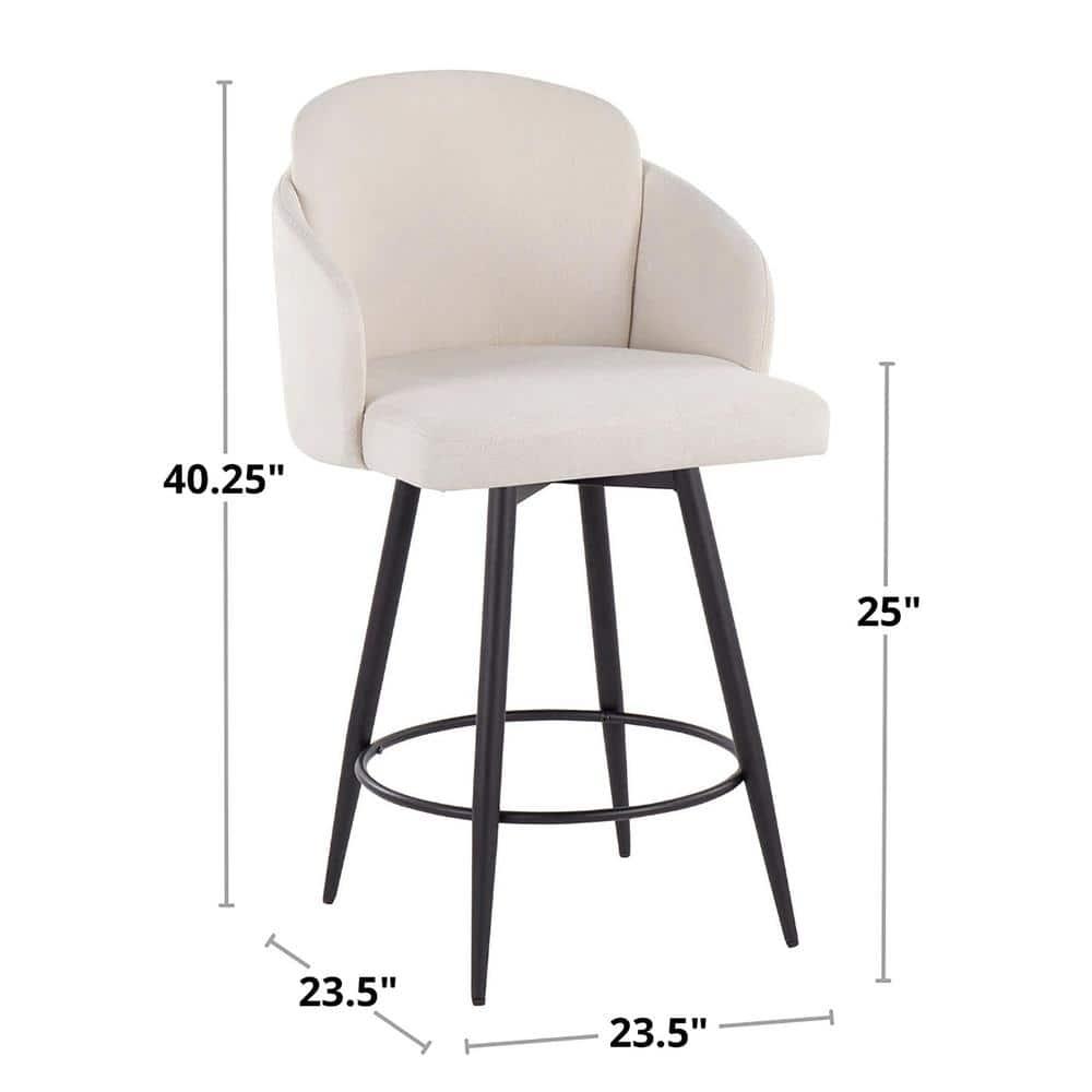 Corrigan Studio® Dahlia Fixed-Height Counter Stool - Set Of 2