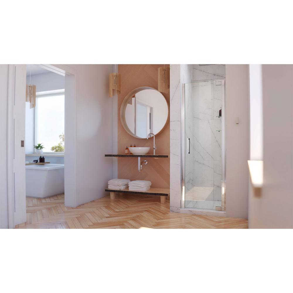 Elegance-LS 27" W x 72" H Pivot Frameless Shower Door with ClearMax™ Technology