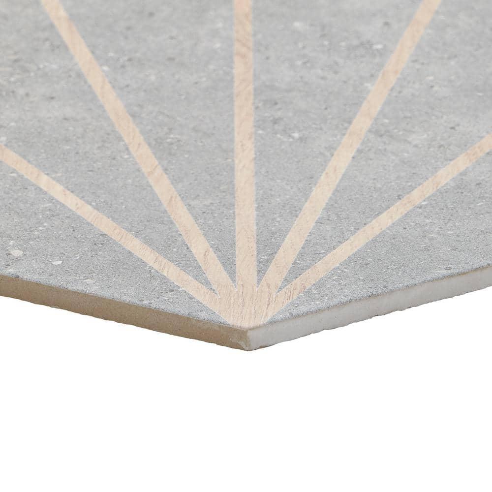 Arbor Hex Beams 13" x 14.5" Porcelain Wall & Floor Tile (10.51 Sq. Ft. / Case)